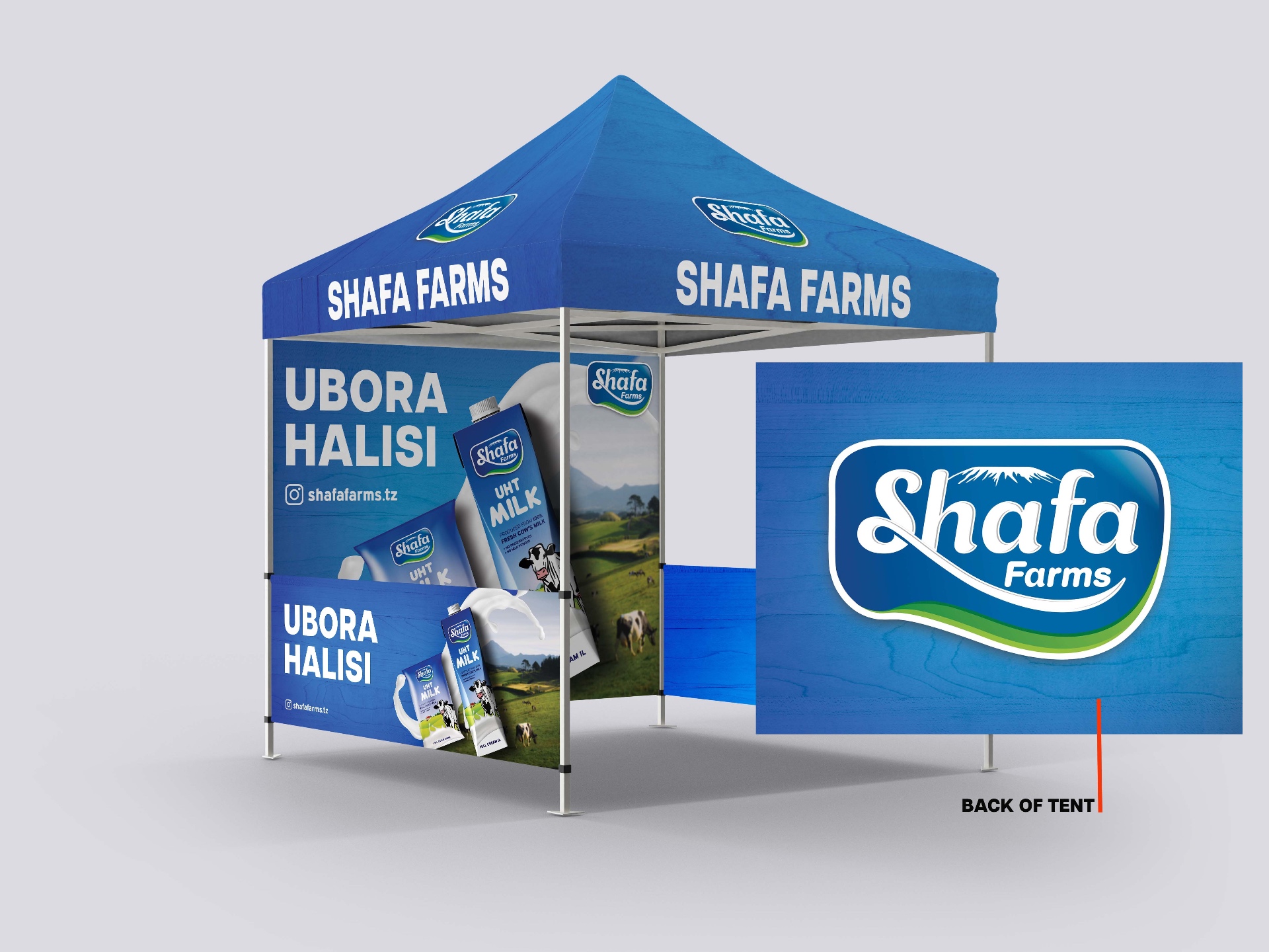 Shafa Farms activation by Pyramid Creative Concepts