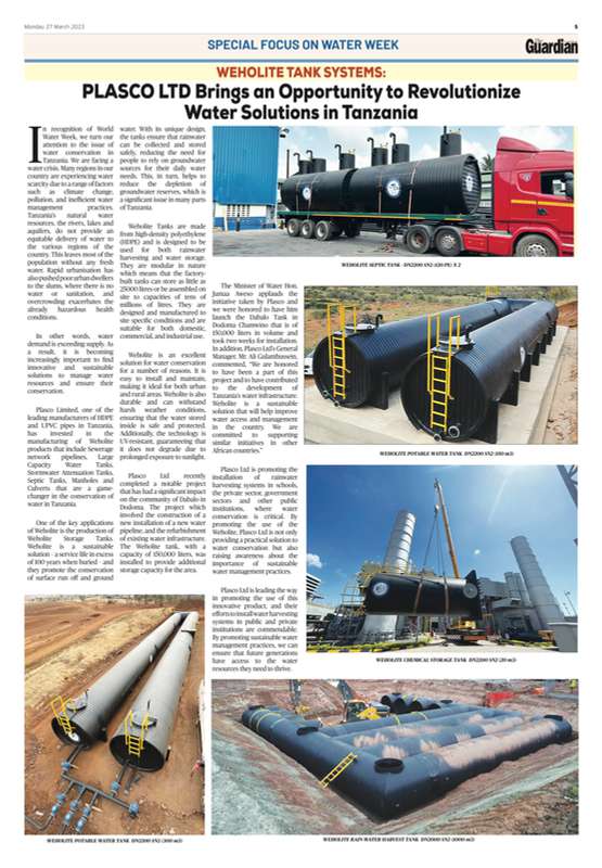 Plasco Weholite work by Pyramid Creative Concepts